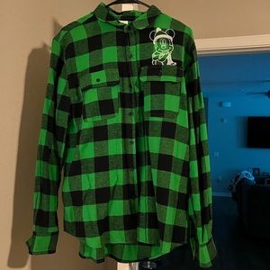 **BRAND NEW** Official Disney Parks Mens M Mickey Christmas Flannel